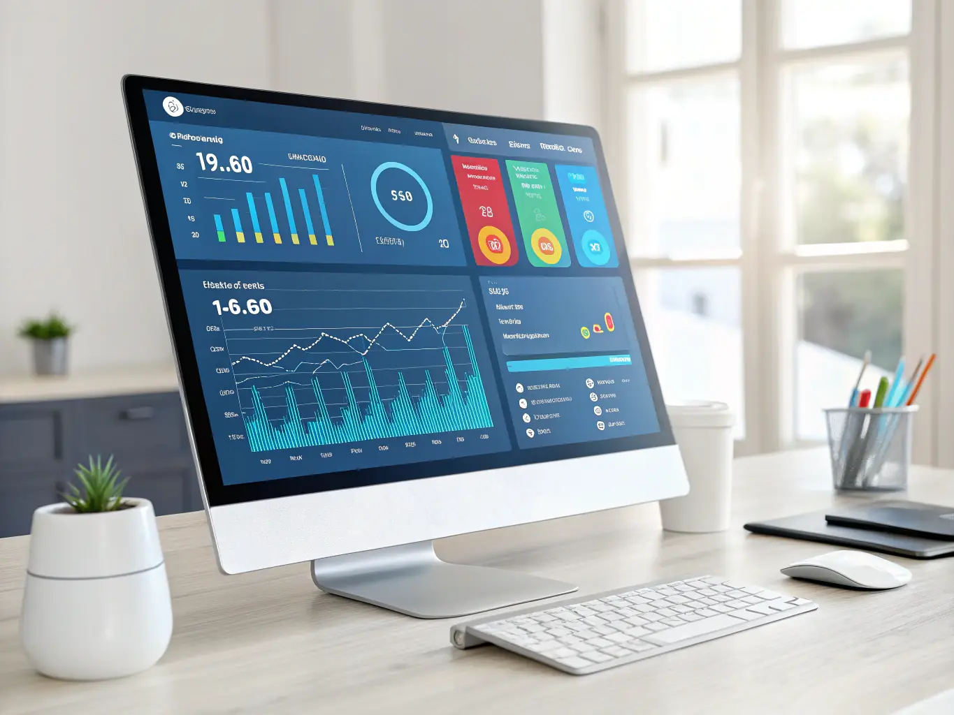 Digital dashboard displaying real-time energy consumption data.